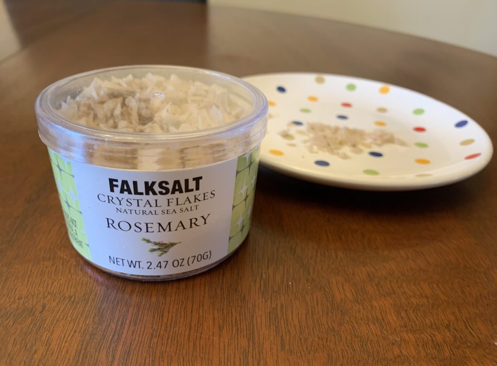 Jar of rosemary salt