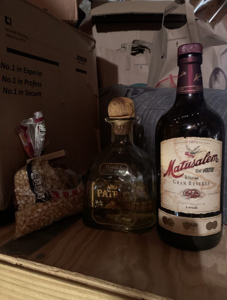 Bottles of liquor