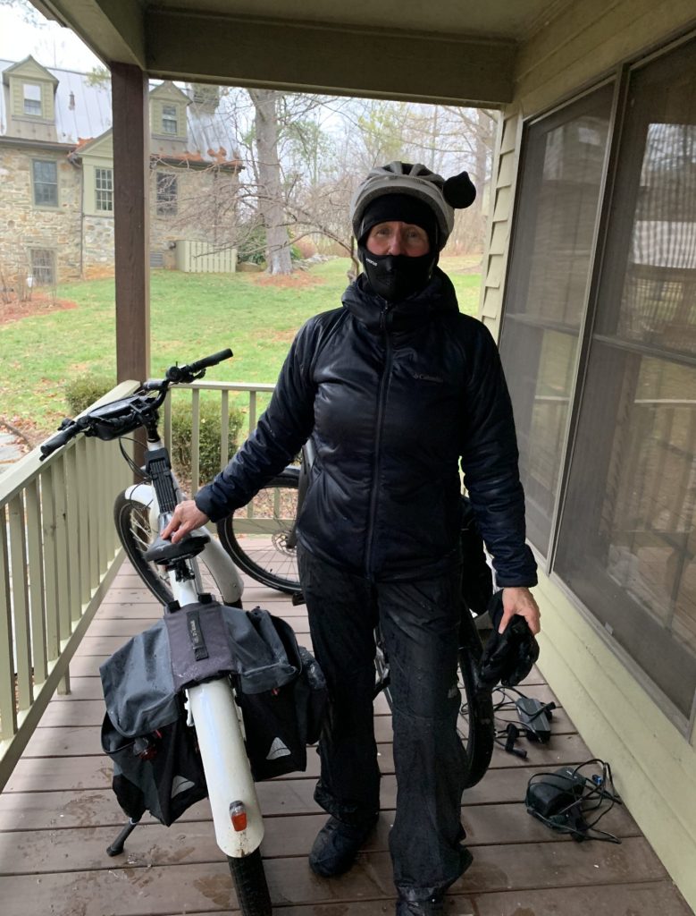 Patricia with an e-bike. Health coach. Woman over 50.