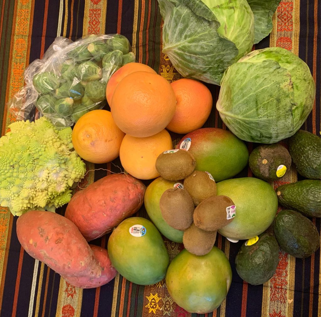 Fruits and vegetables
