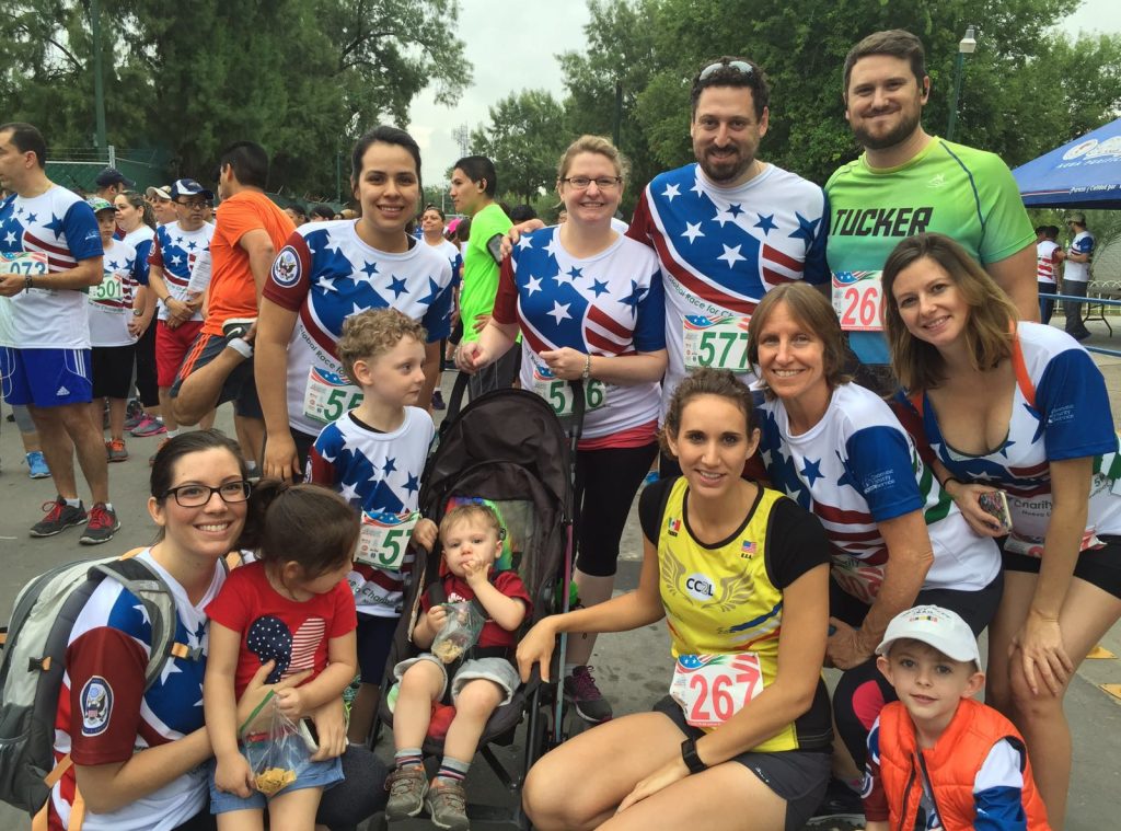 Group of people before a race