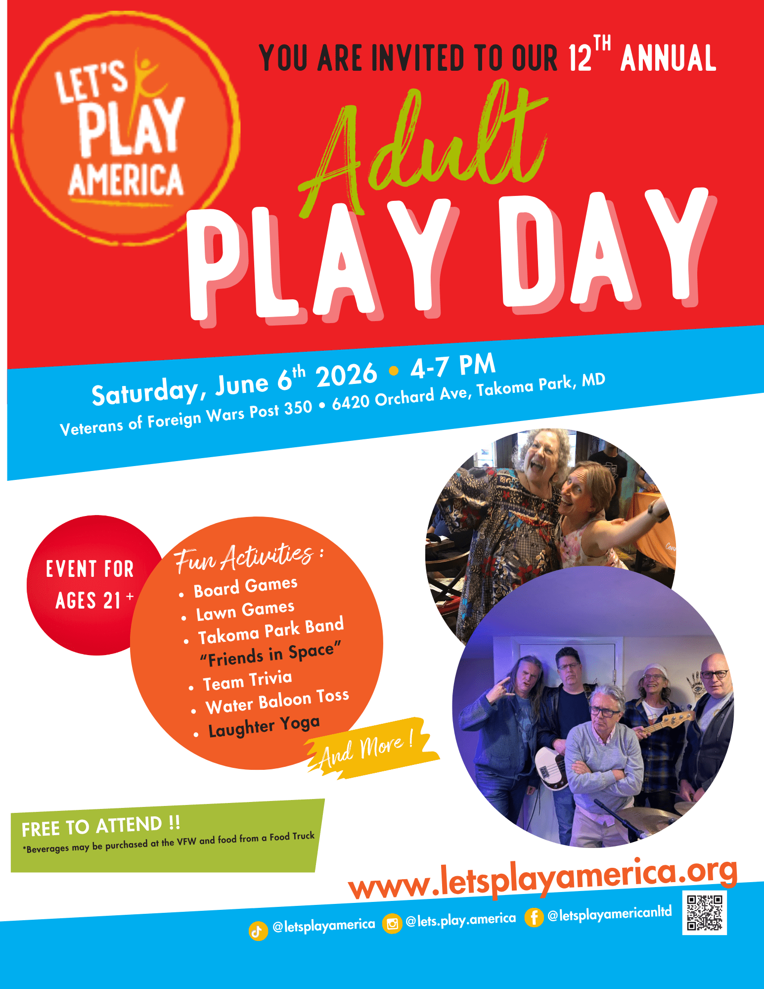 Adult Play Day poster